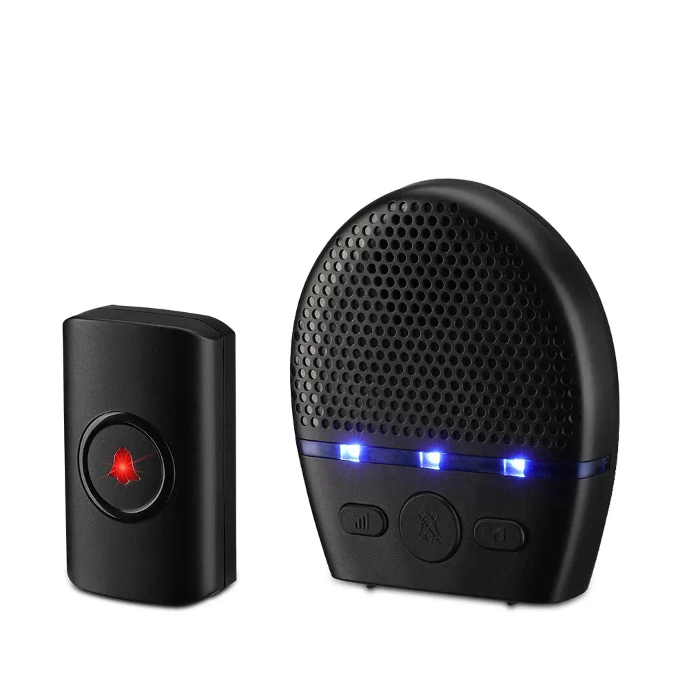 Waterproof Wireless Doorbell LED Chime Home Security (300M)